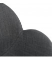 Fauteuil design gris foncé en tissu Gianna