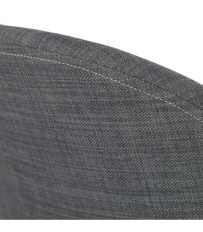 Fauteuil design gris foncé en tissu Gianna