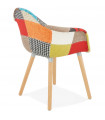 Fauteuil design en tissu Glimpse