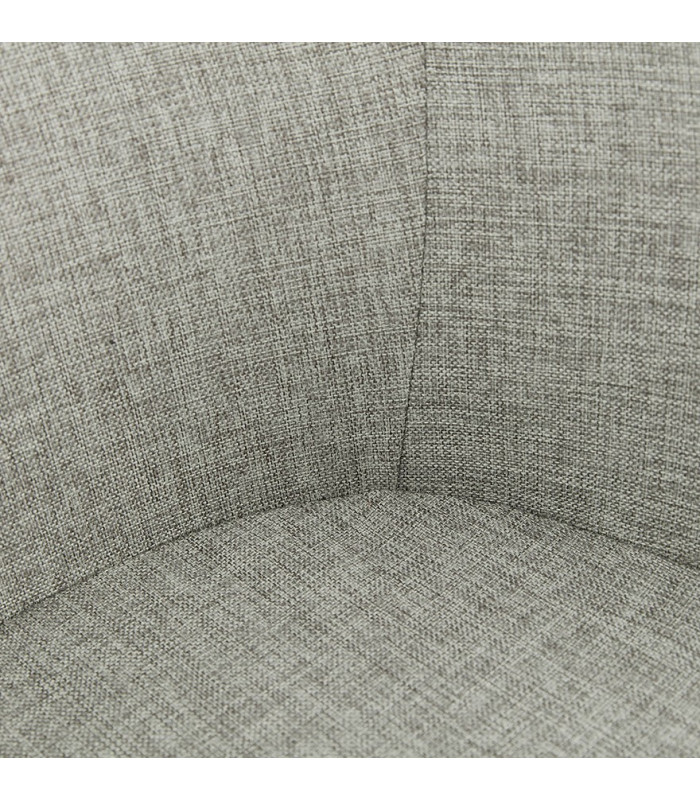 Fauteuil design gris en tissu Glimpse