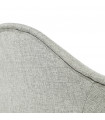 Fauteuil design gris en tissu Glimpse