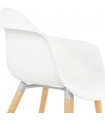 Fauteuil design blanc en plastique Britton