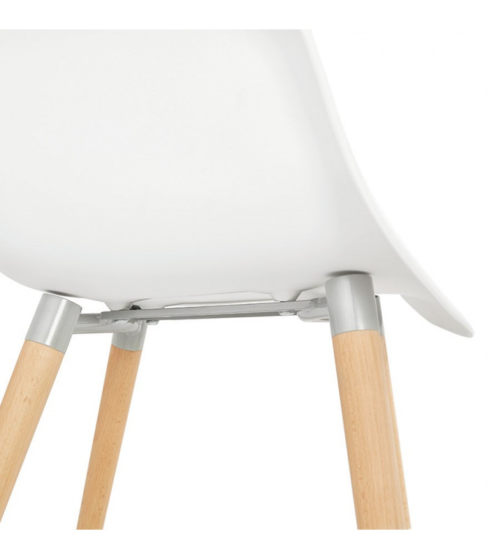Fauteuil design blanc en plastique Britton