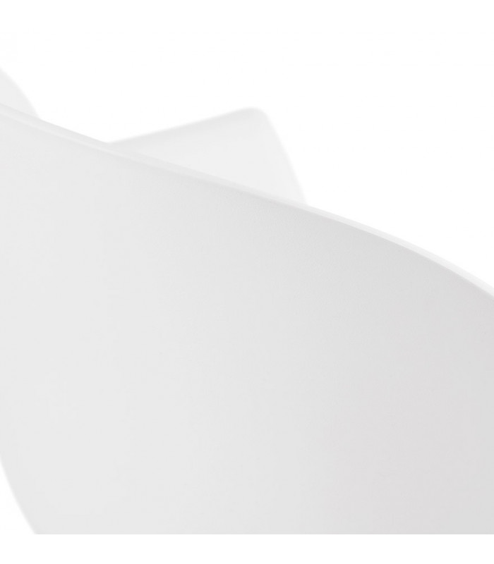 Fauteuil design blanc en plastique Nadina