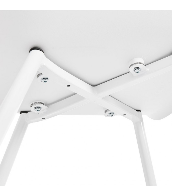 Fauteuil design blanc en plastique Nadina