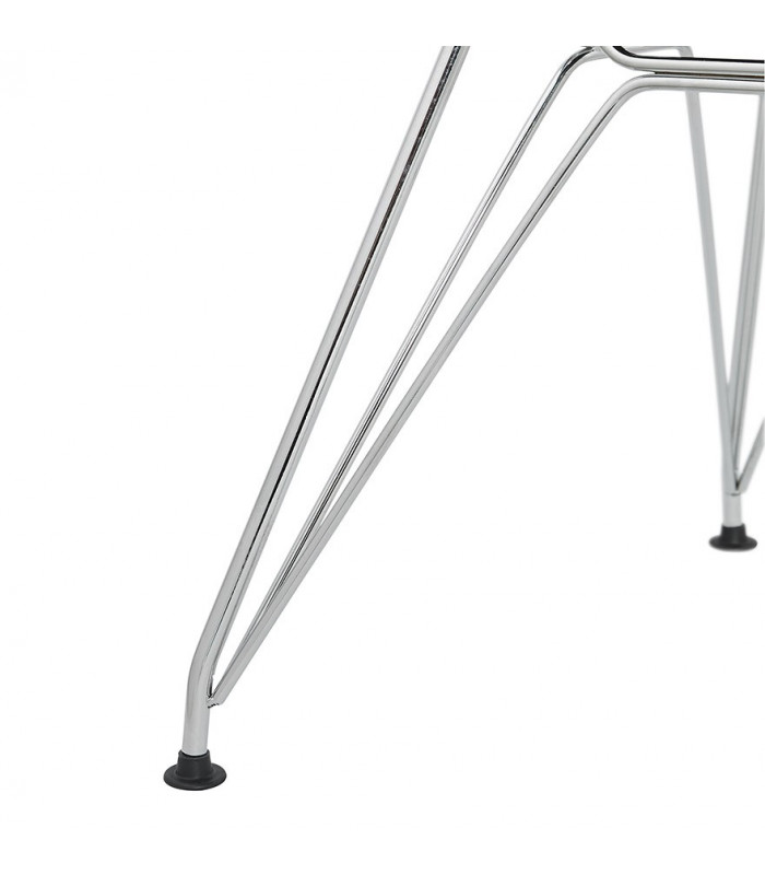 Fauteuil design gris clair en tissu Agassi