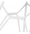 Fauteuil design gris clair en tissu Gianna