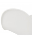 Fauteuil design blanc en plastique Malia