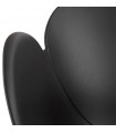 Fauteuil design noir en plastique Malia