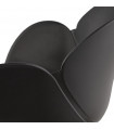 Fauteuil design noir en plastique Malia