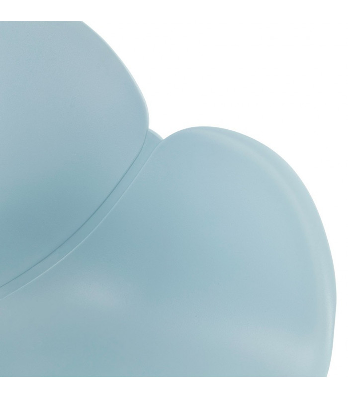 Fauteuil design bleu en plastique Malia