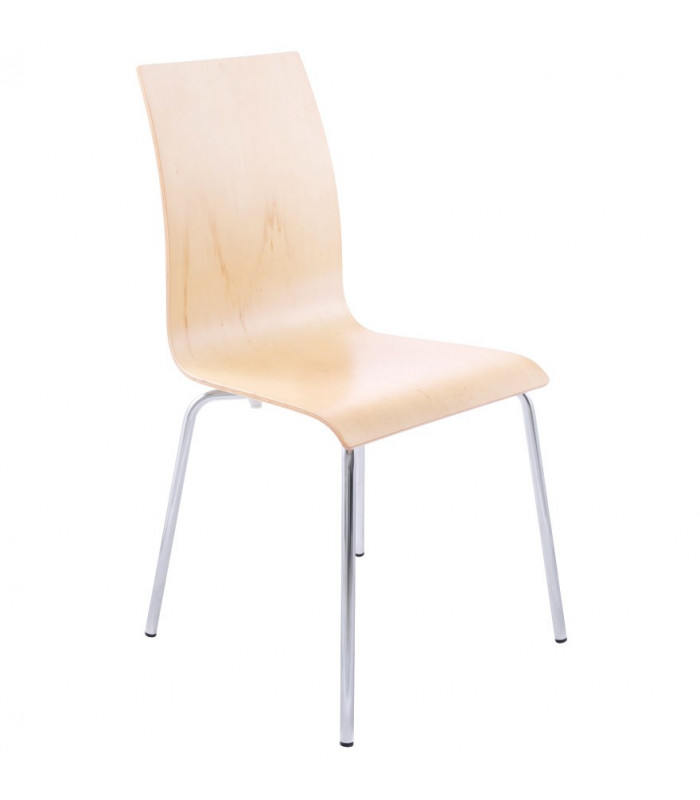 chaise design (non empilable) naturel en bois Boyer
