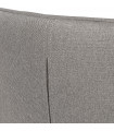 Fauteuil design gris clair en tissu Foster