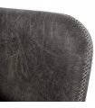Fauteuil design gris foncé en similicuir Grove