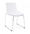 Chaise design blanc en plastique Oxford