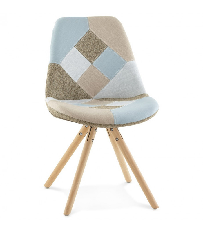 Chaise design en tissu Atlas