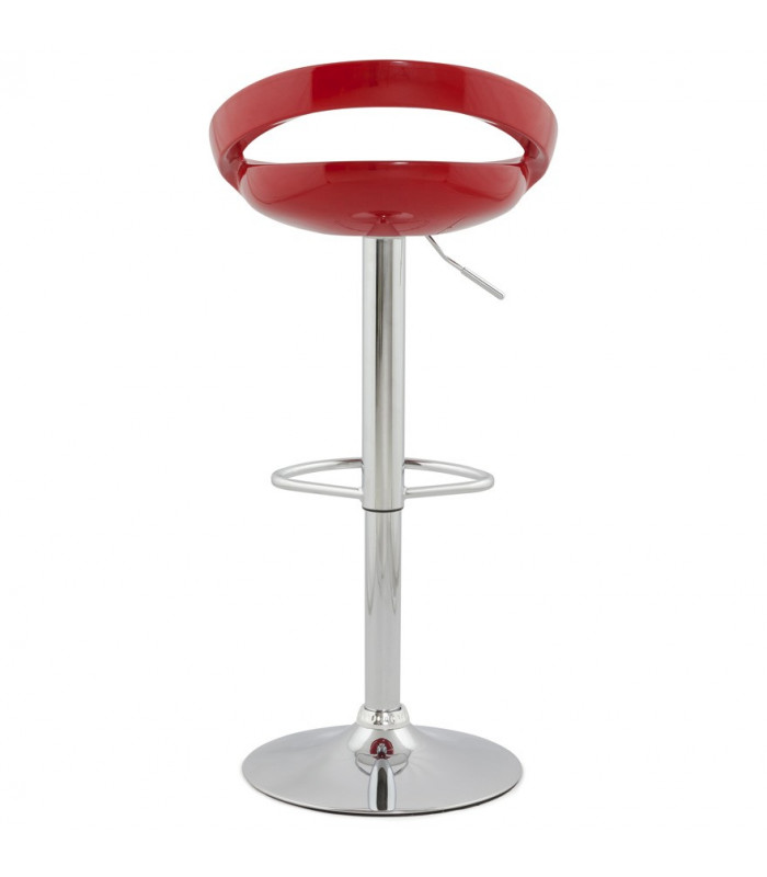 Tabouret de bar design rouge en plastique Plasma