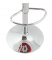 Tabouret de bar design rouge en plastique Plasma