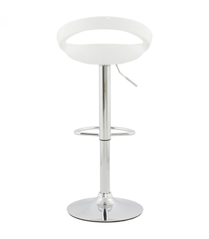 Tabouret de bar design blanc en plastique Plasma