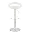Tabouret de bar design blanc en plastique Plasma