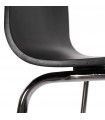 Tabouret de bar design noir en bois Broco