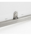 Tabouret de bar design blanc en similicuir Hester