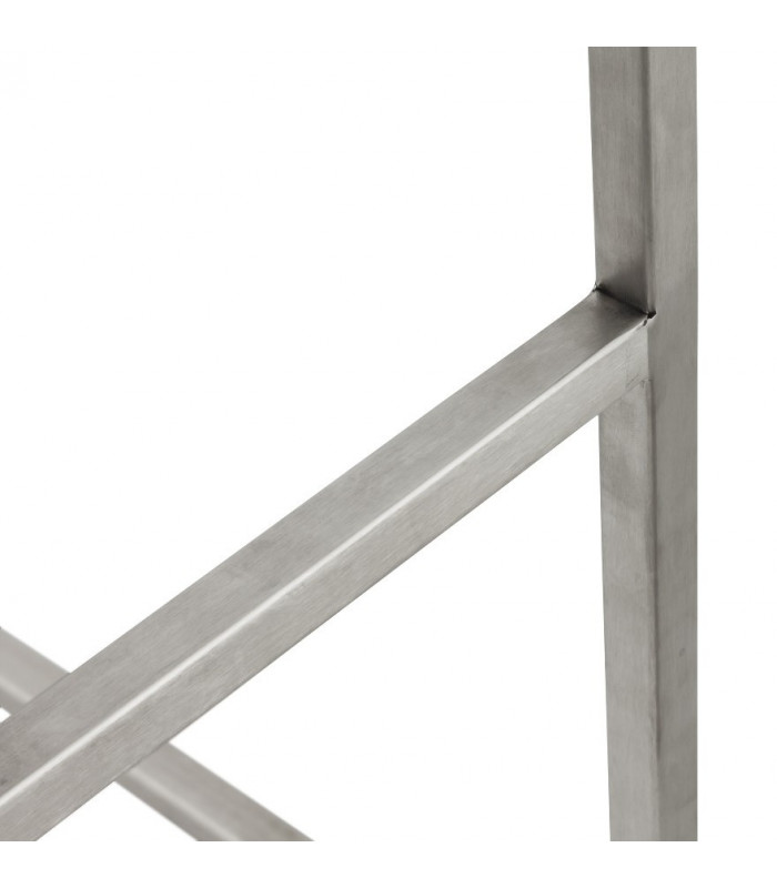 Tabouret de bar design blanc en similicuir Hester