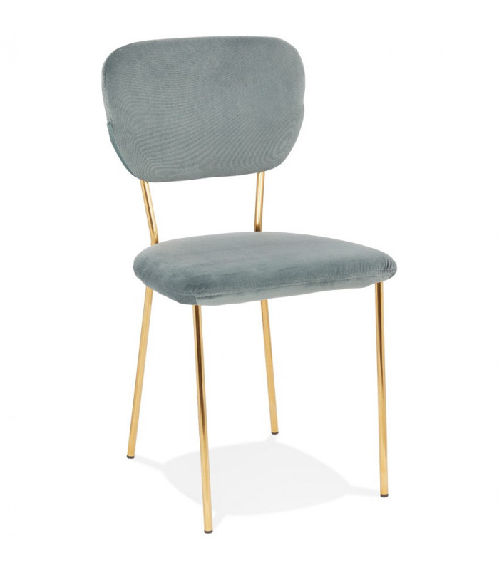 Chaise design gris en tissu Bodenn