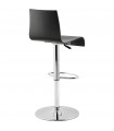Tabouret de bar design noir en bois Marlow