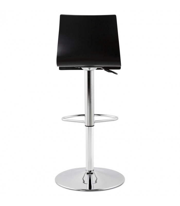 Tabouret de bar design noir en bois Marlow