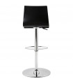 Tabouret de bar design noir en bois Marlow
