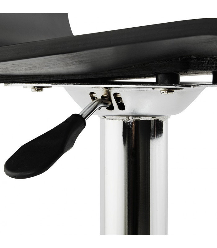 Tabouret de bar design noir en bois Marlow