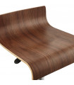 Tabouret de bar design noyer en bois Pillo