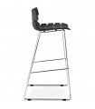 Tabouret de bar design noir en plastique Livia