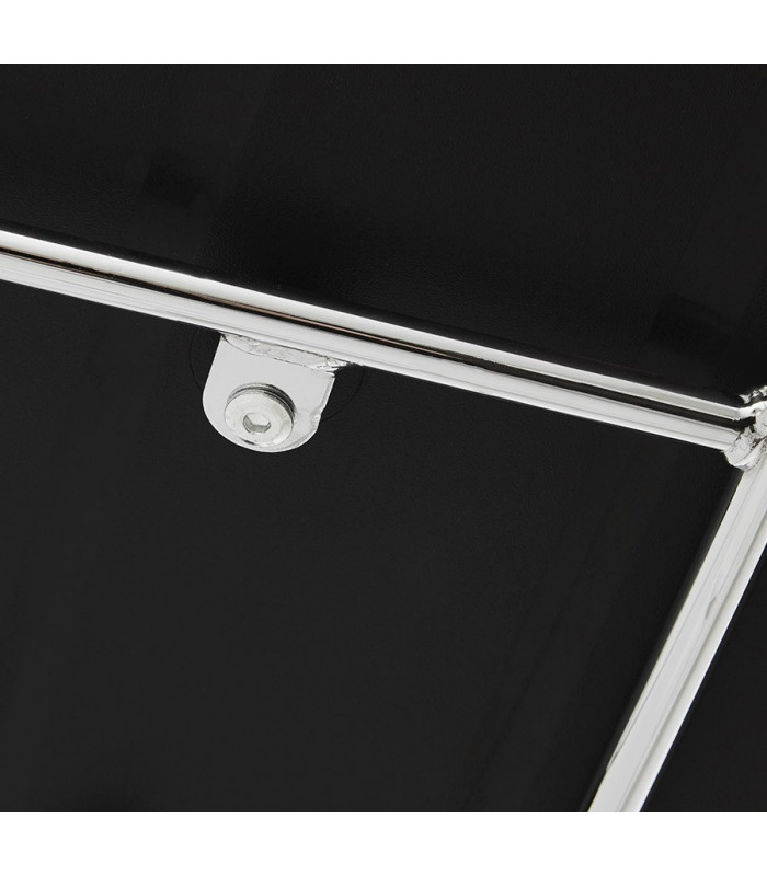 Tabouret de bar design noir en plastique Livia