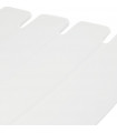 Tabouret de bar design blanc en plastique Livia