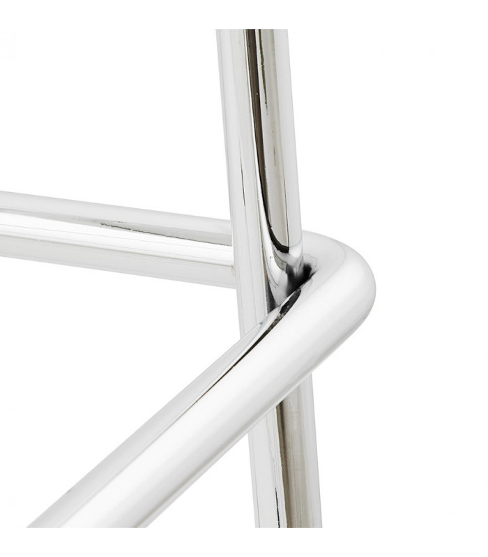 Tabouret de bar design blanc en plastique Livia