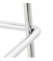 Tabouret de bar design blanc en plastique Livia