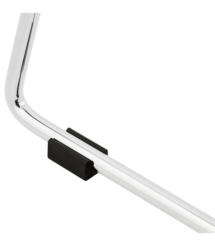 Tabouret de bar design blanc en plastique Livia