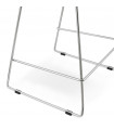 Tabouret de bar design noir en plastique Livia