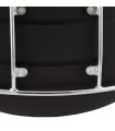 Tabouret de bar design noir en plastique Livia