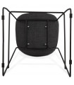 Tabouret de bar design gris foncé en tissu Burbidge