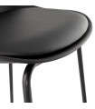 Tabouret de bar design noir en plastique Confetti Mini