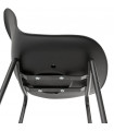 Tabouret de bar design noir en plastique Confetti Mini