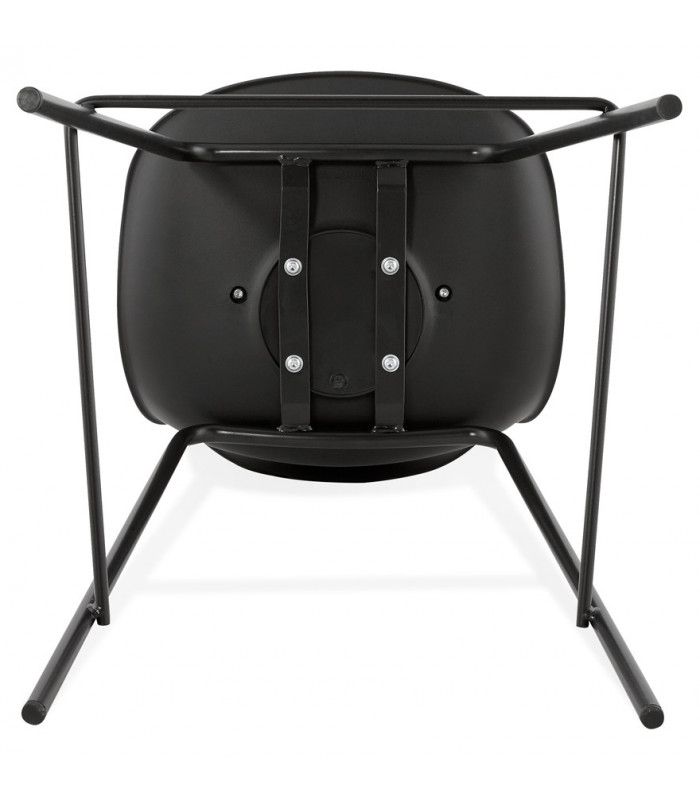 Tabouret de bar design noir en plastique Confetti Mini