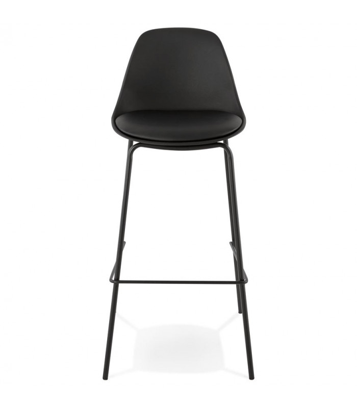 Tabouret de bar design noir en plastique Confetti