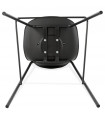 Tabouret de bar design noir en plastique Confetti