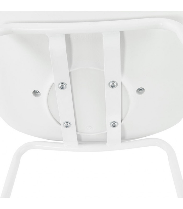 Tabouret de bar design blanc en plastique Confetti