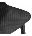Tabouret de bar design noir en plastique Hoopla Mini