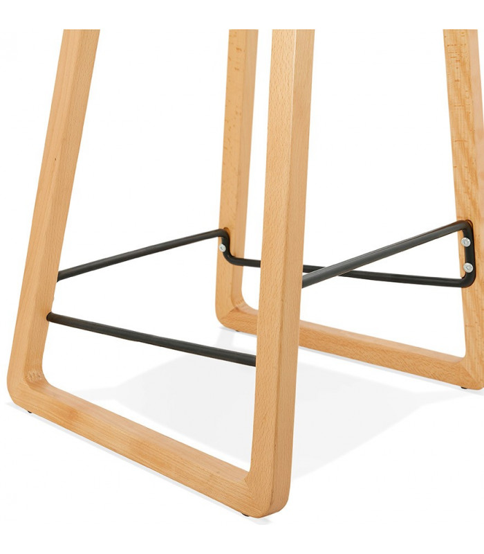 Tabouret de bar design gris en plastique Allegra